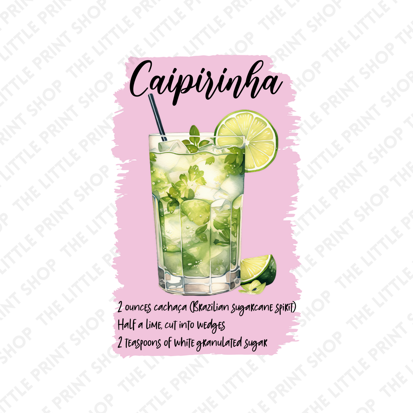 Caipirinha- UV DTF 3 inch Decals