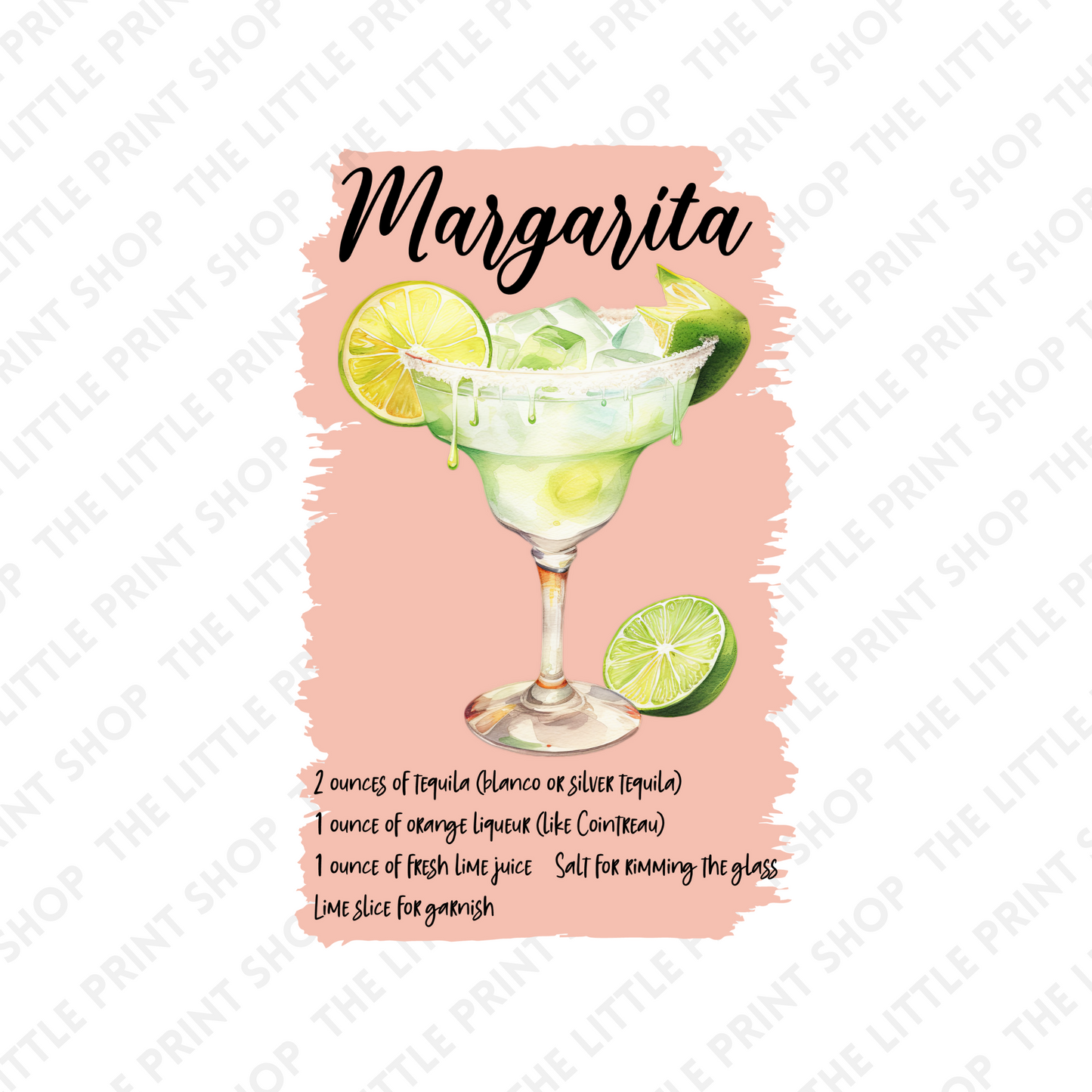 Margarita - UV DTF 3 inch Decals