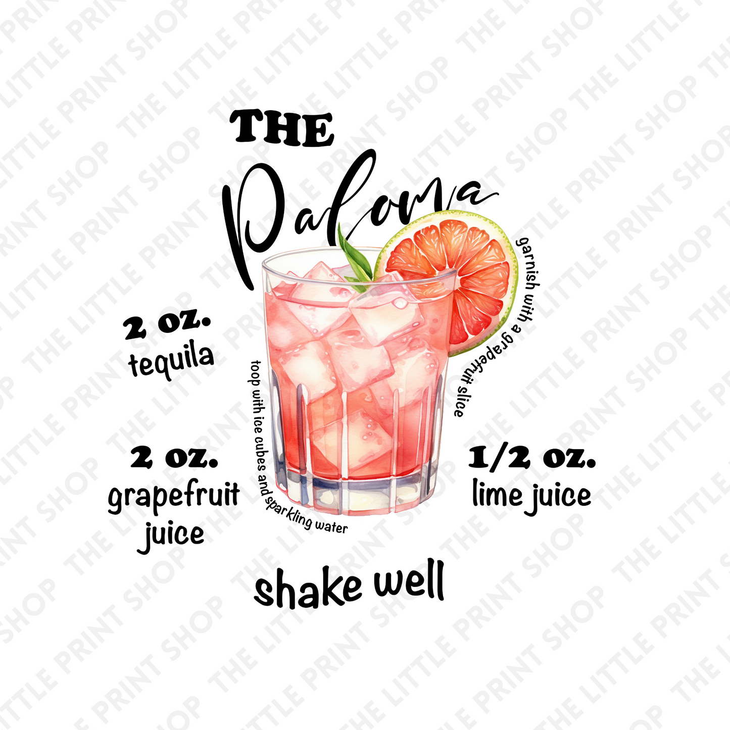 Paloma - UV DTF 3 inch Decals