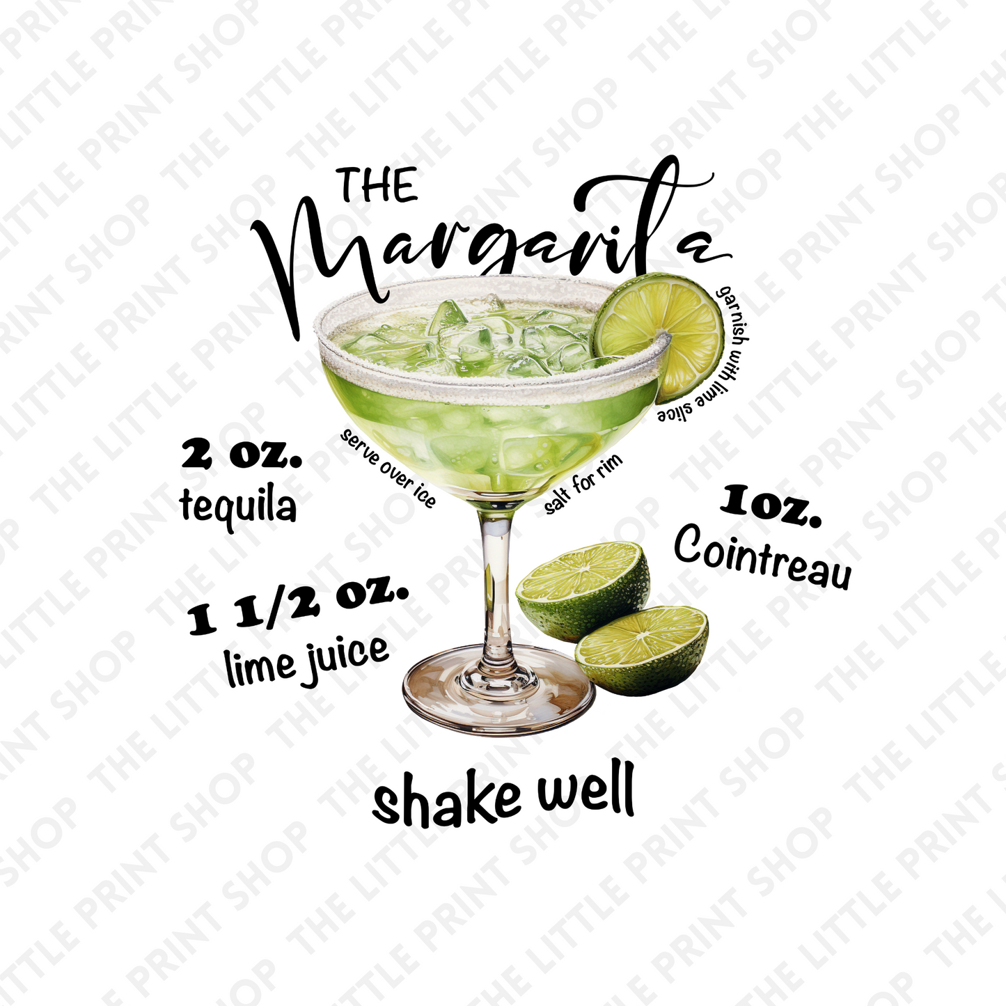 Margarita - UV DTF 3 inch Decals