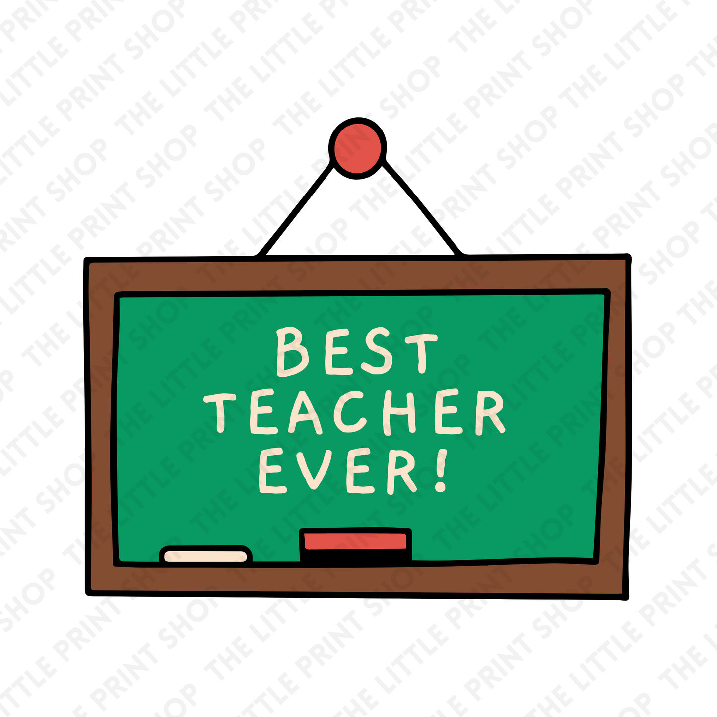 Best Teacher Ever - UV DTF 3 inch Decals