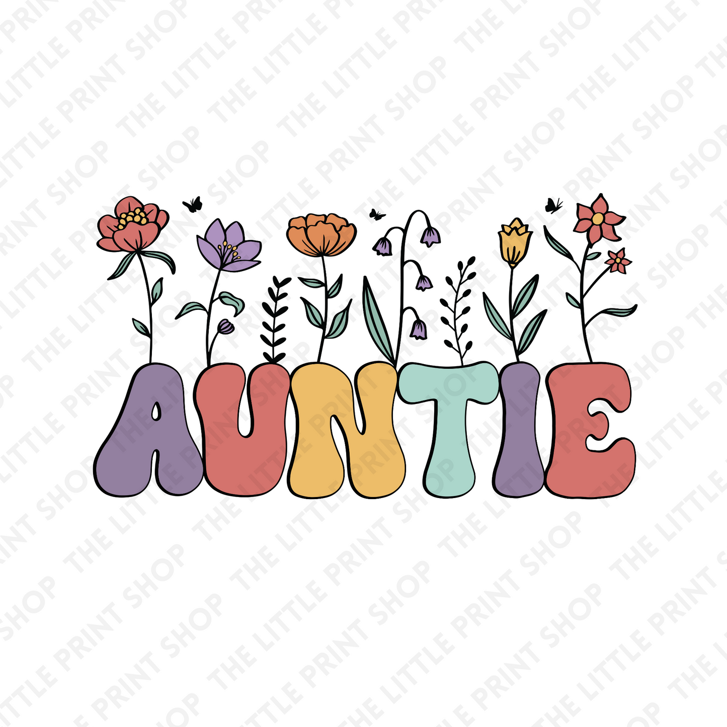Auntie - UV DTF 3 inch Decals