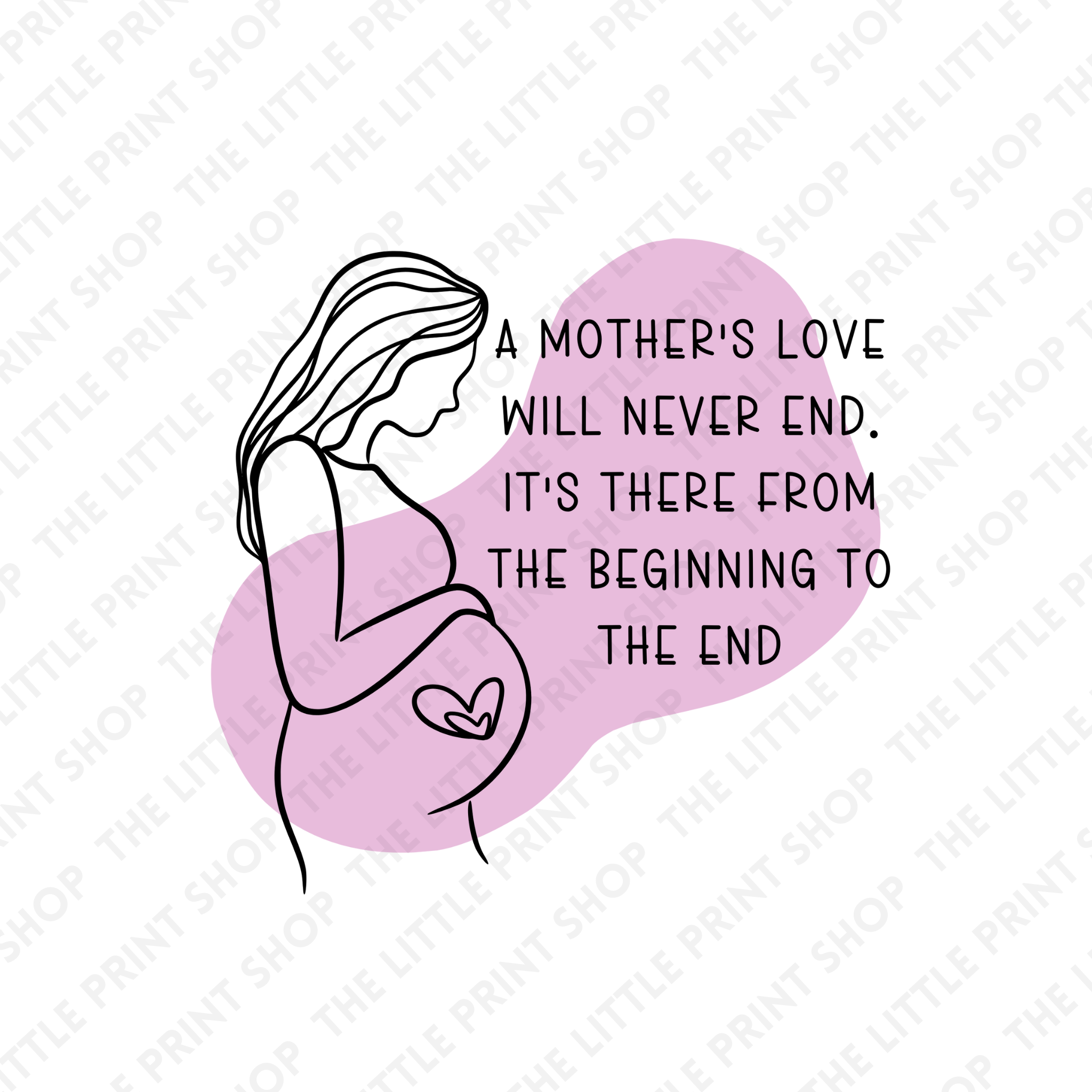 Mum To Be - Pink - UV DTF 3 inch Decals – Little Print Shop