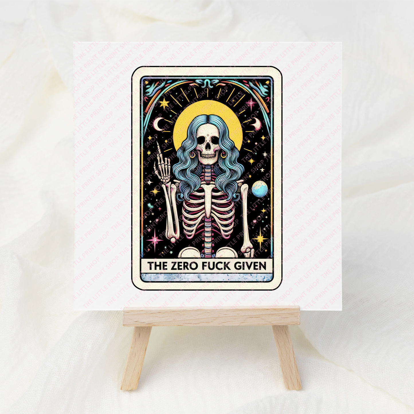 The Zero Fuck Given - UV DTF 3 inch Decals