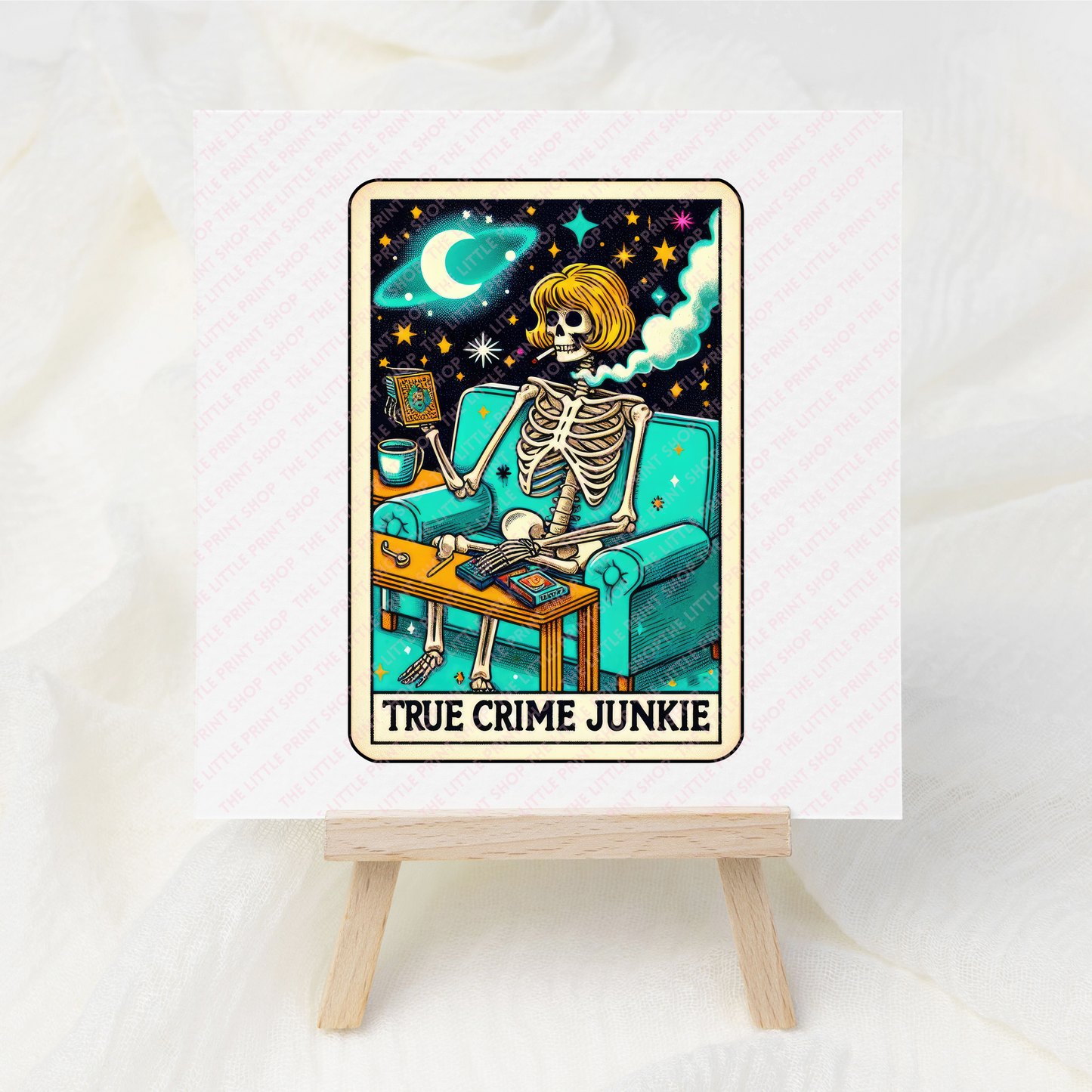 True Crime Junkie - UV DTF 3 inch Decals