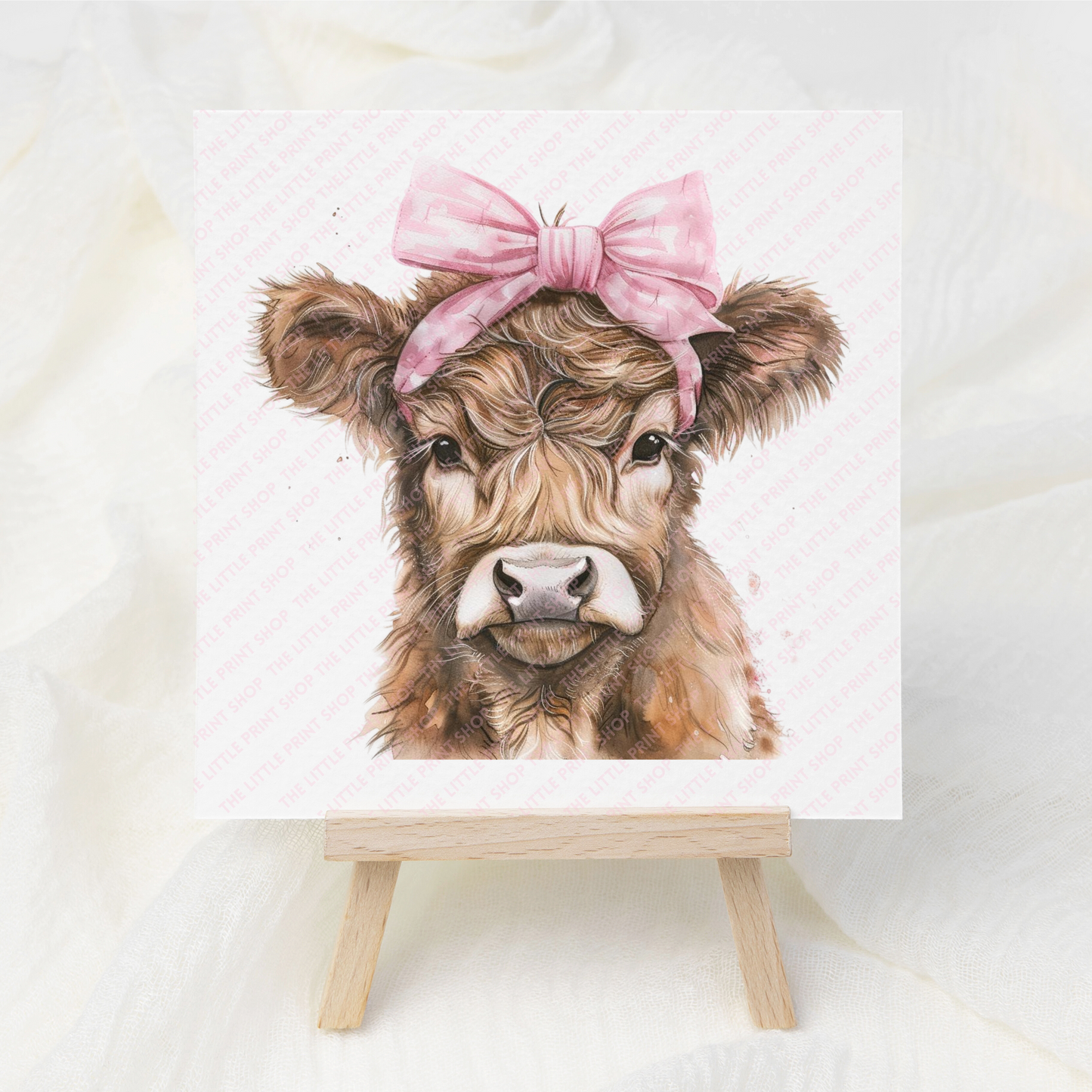 Highland Cow Bow - UV DTF 3 inch Decals