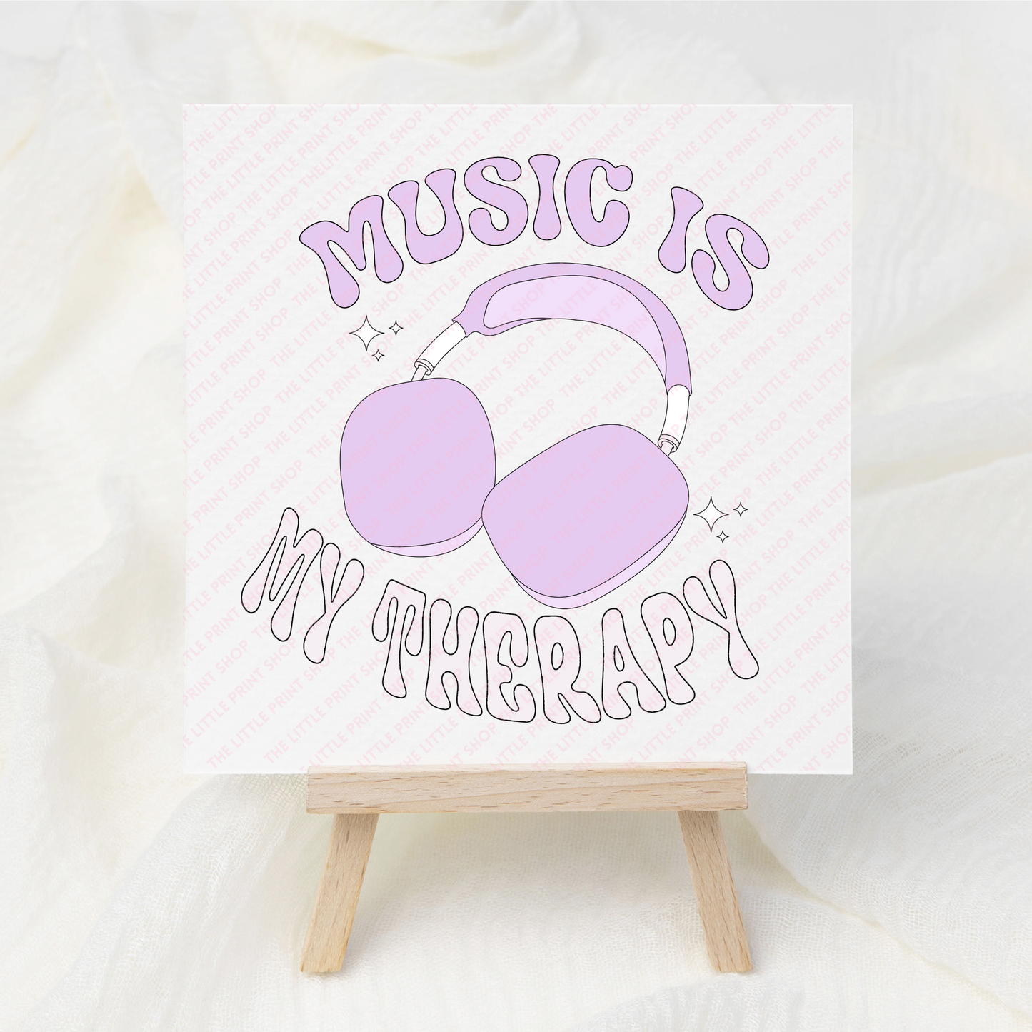 Music Therapy - UV DTF 3 inch Decals