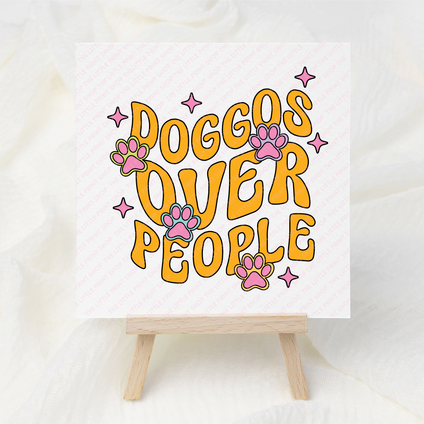 Doggos Over People - UV DTF 3 inch Decals