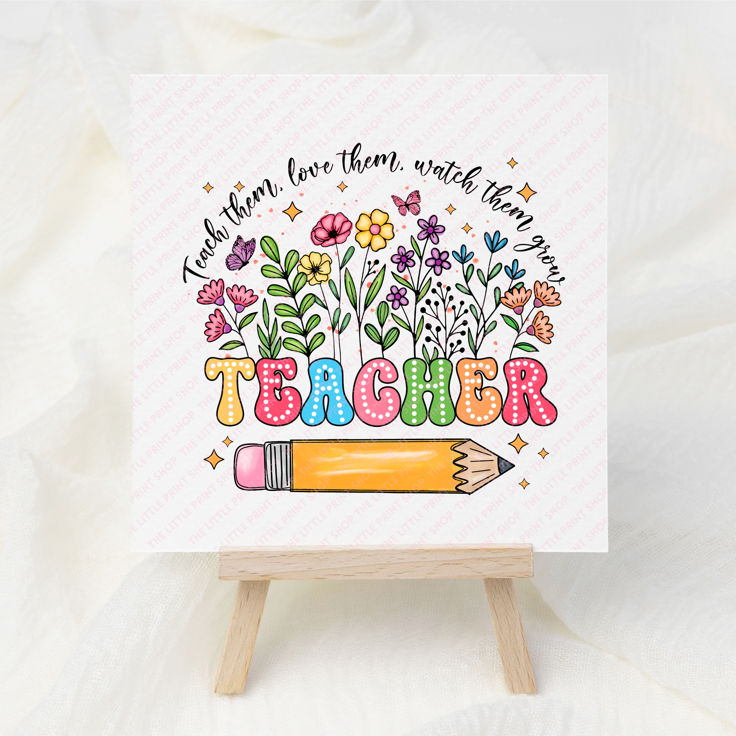 Teacher Pencil - UV DTF 3 inch Decals
