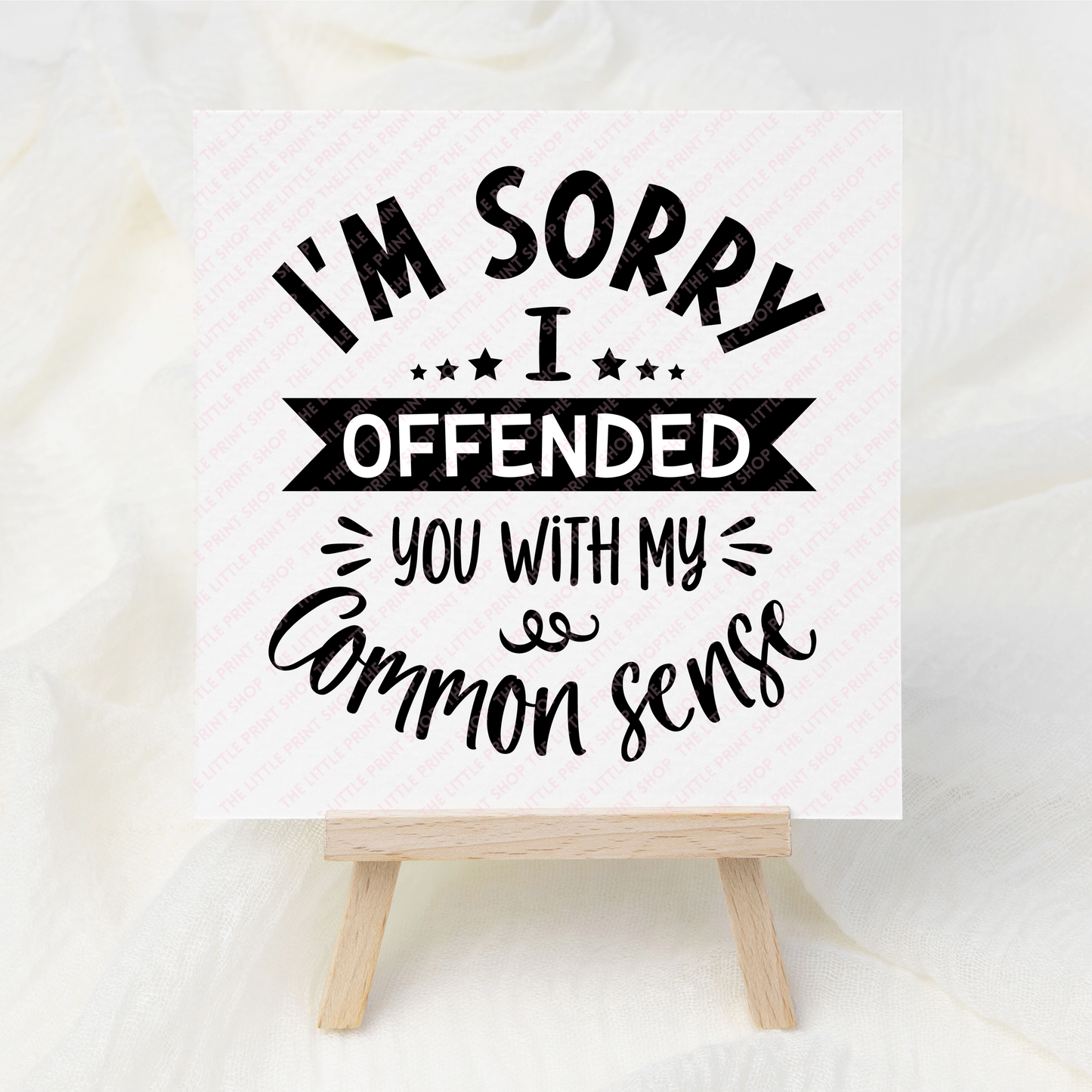 Common Sense - UV DTF 3 inch Decals