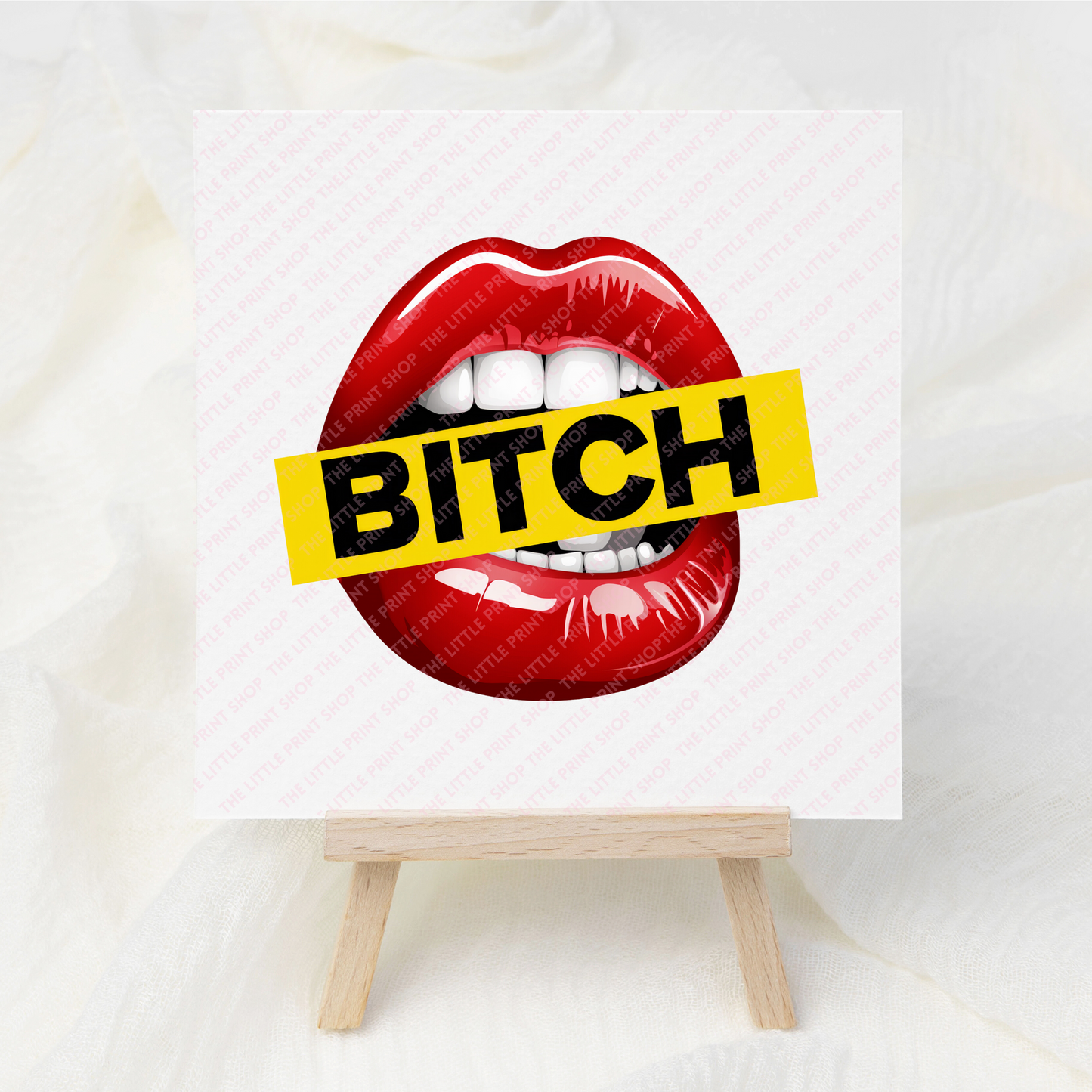 Bitch Lips - UV DTF 3 inch Decals