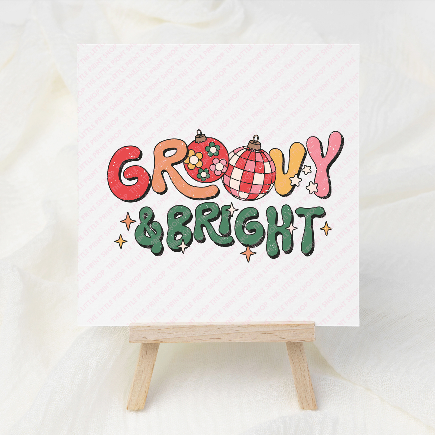 Groovy & Bright - UV DTF 3 inch Decal