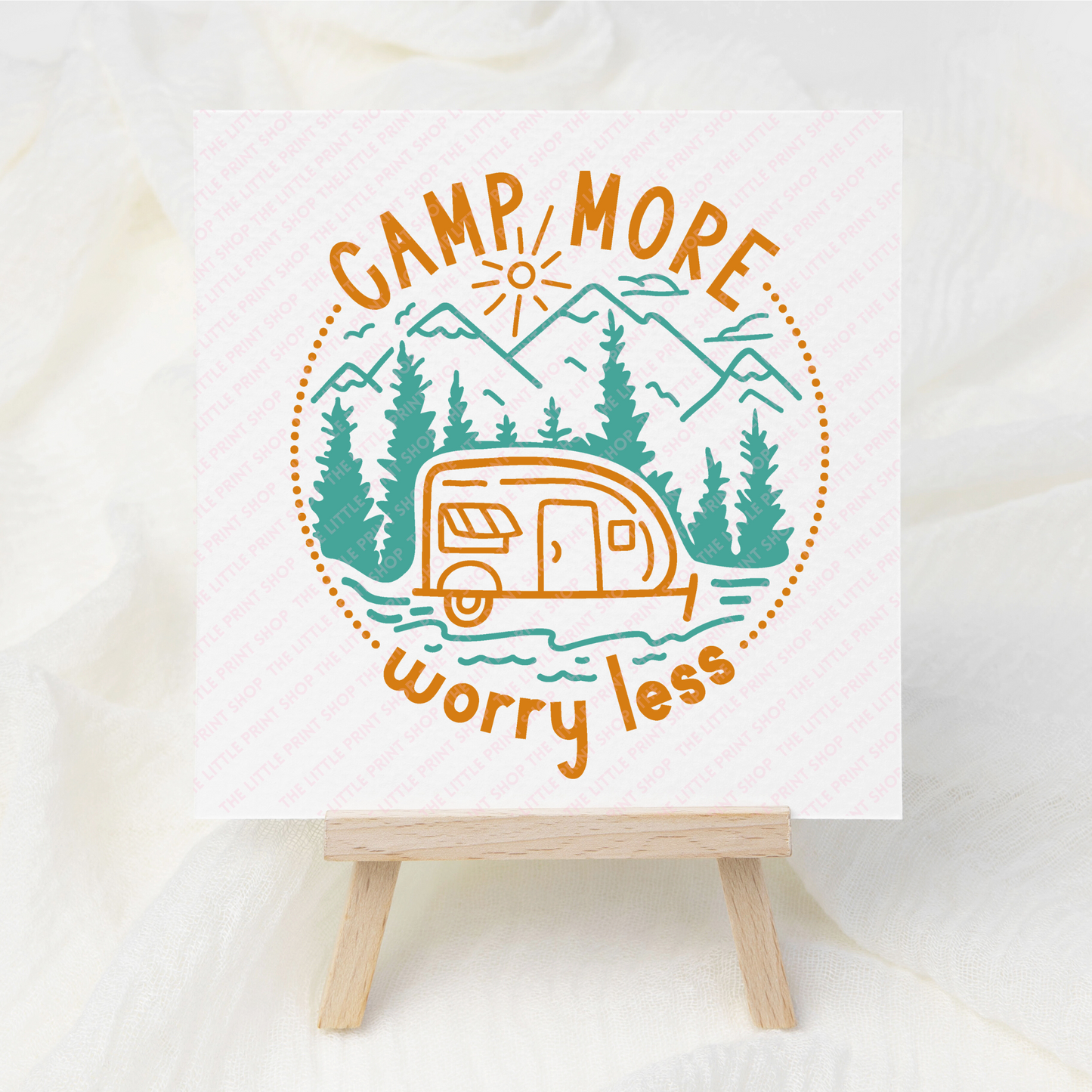 Camp More - UV DTF 3 inch Decals
