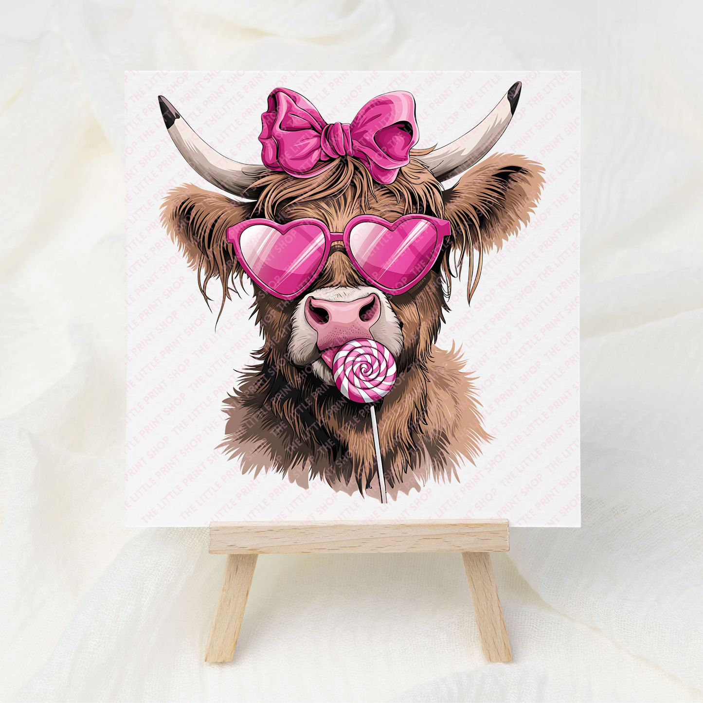 Pink Cow - UV DTF 3 inch Decals