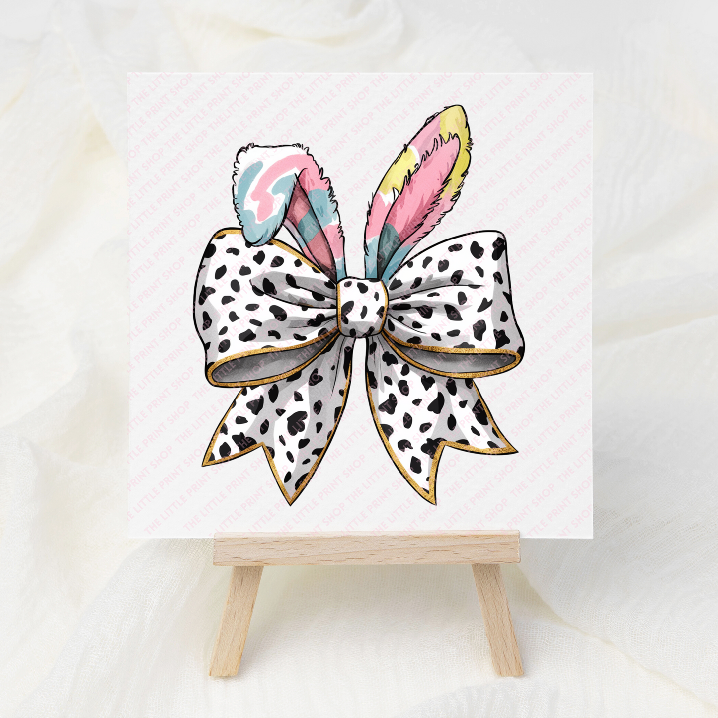 Bunny Bow - UV DTF 3 inch Decals