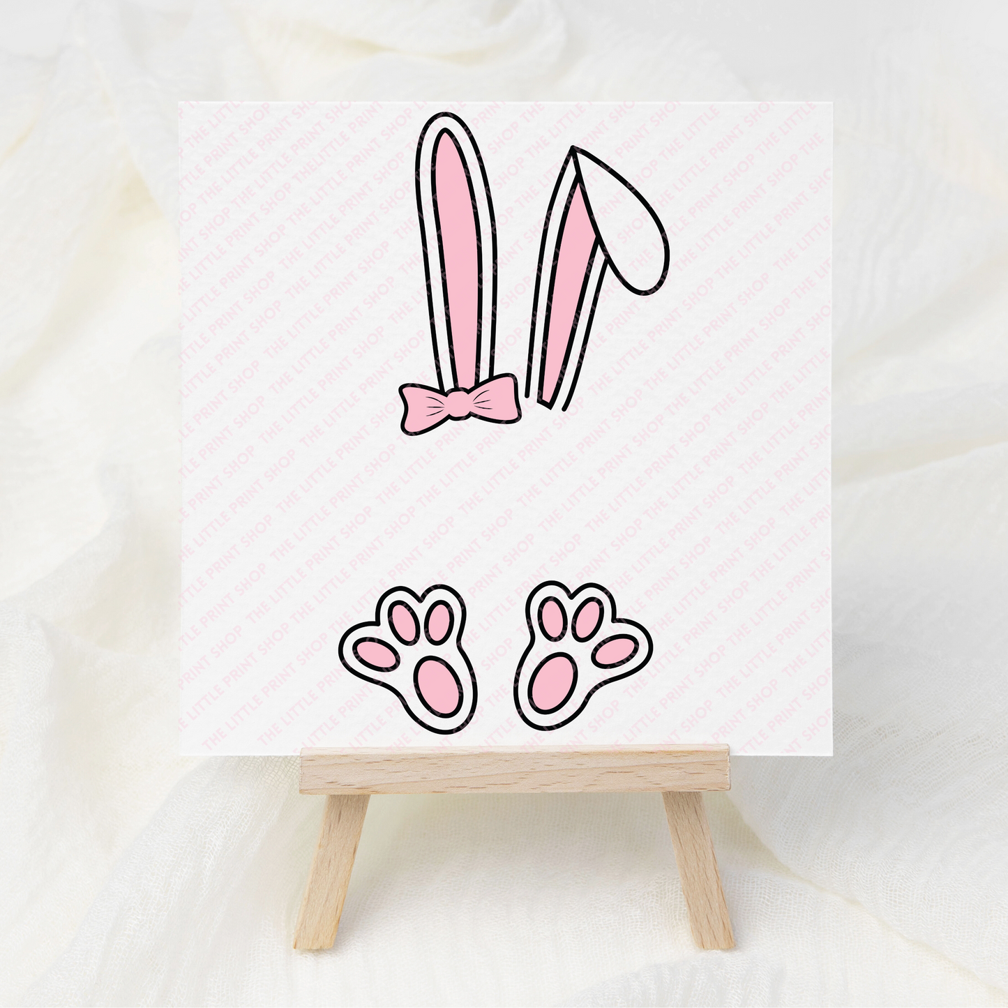 Pink Bunny - UV DTF 3 inch Decals
