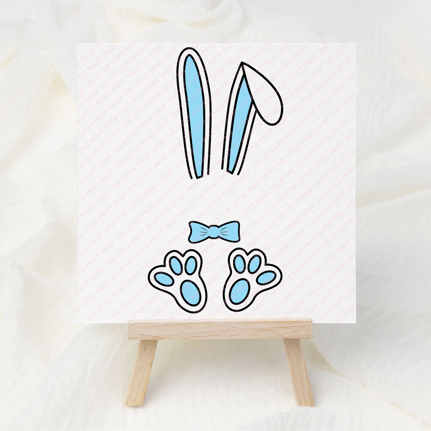 Blue Bunny - UV DTF 3 inch Decals