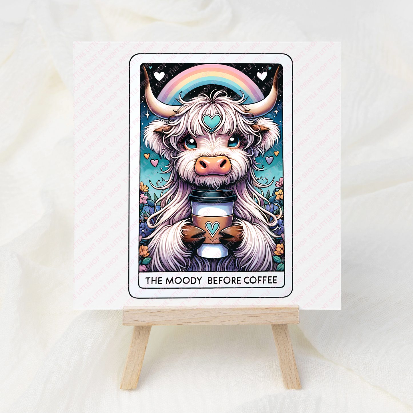 The Moody Before Coffee - UV DTF 3 inch Decals