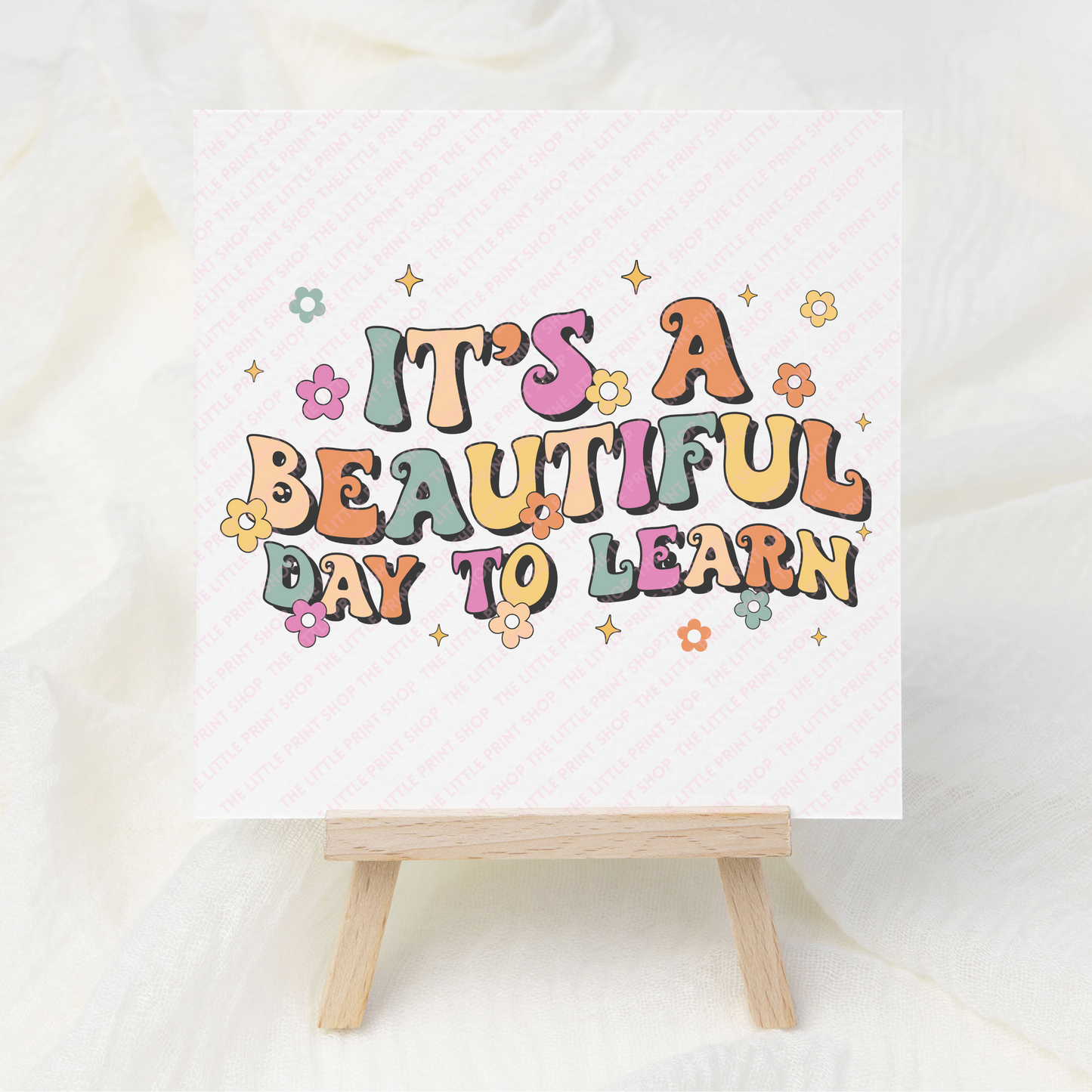 Beautiful Day To Learn - UV DTF 3 inch Decals