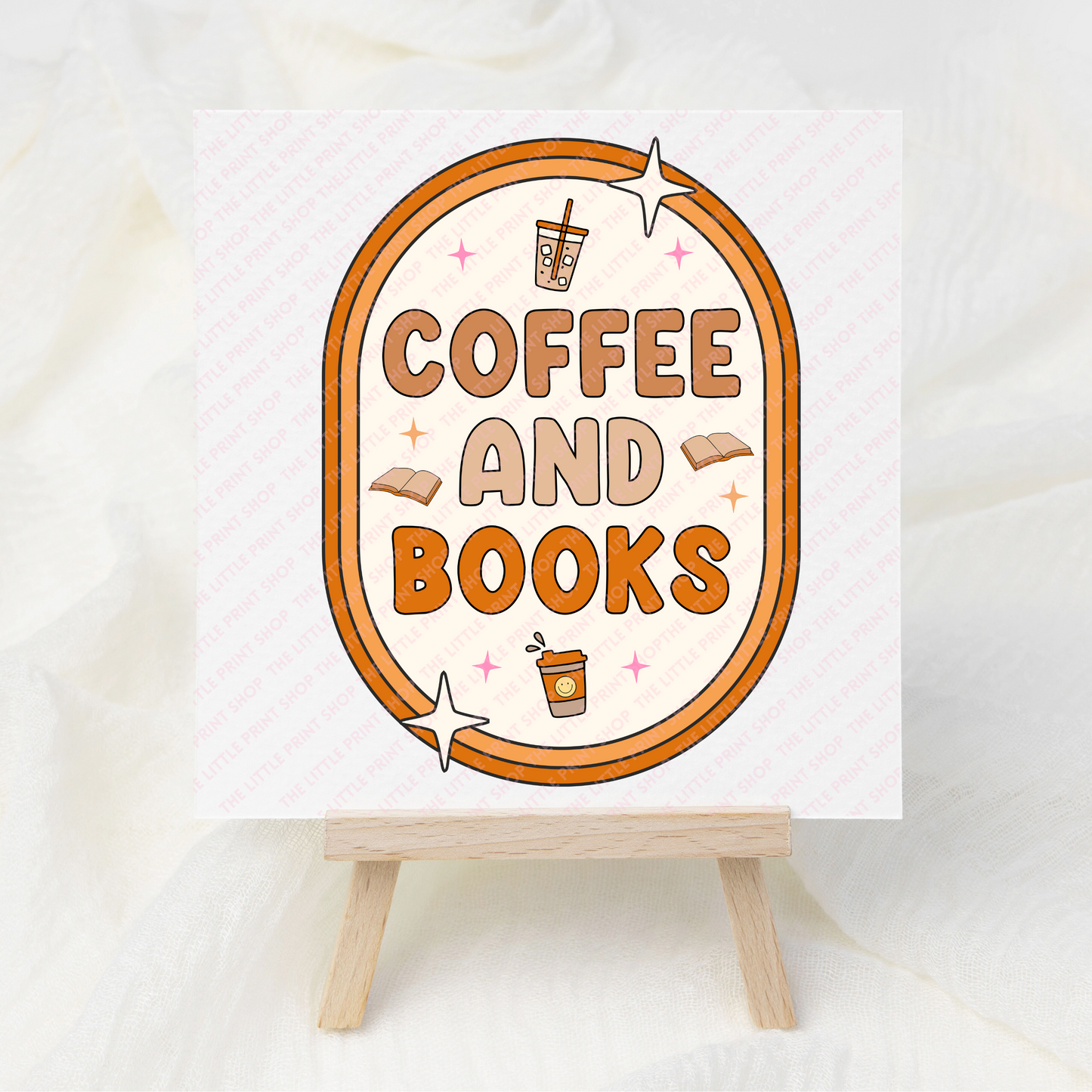 Coffee & Books - UV DTF 3 inch Decals