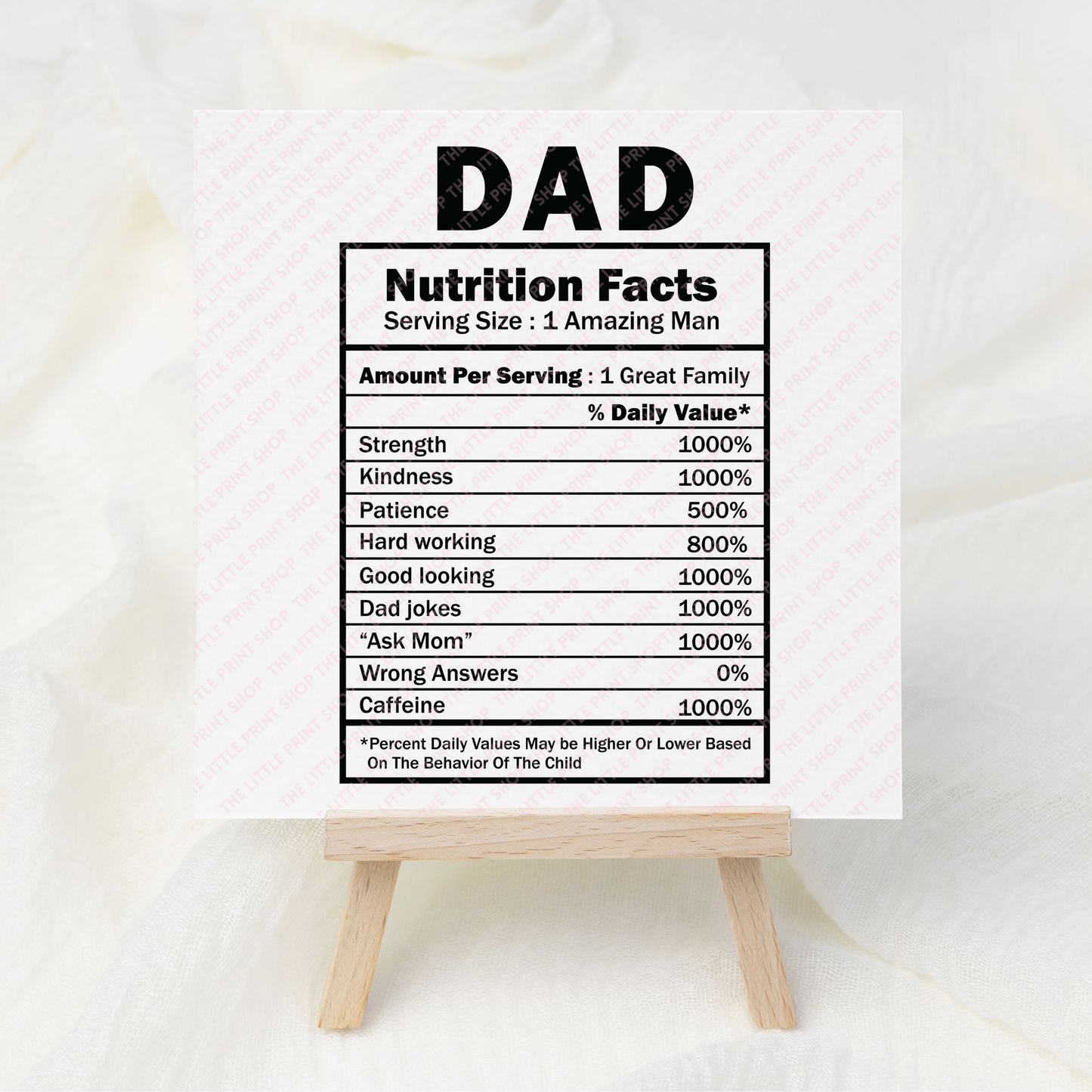 Dad Facts - UV DTF 3 inch Decals