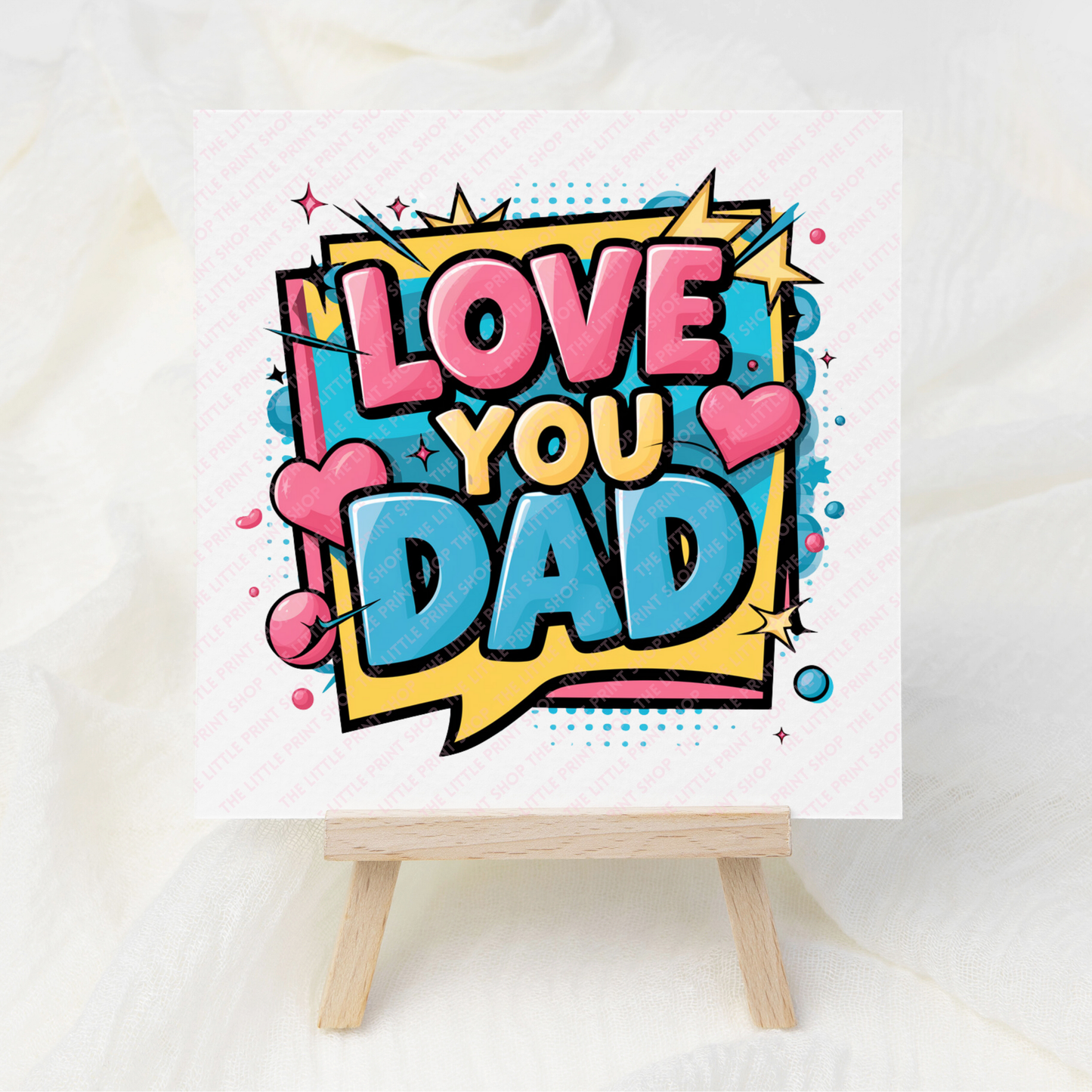 Love You Dad - UV DTF 3 inch Decals