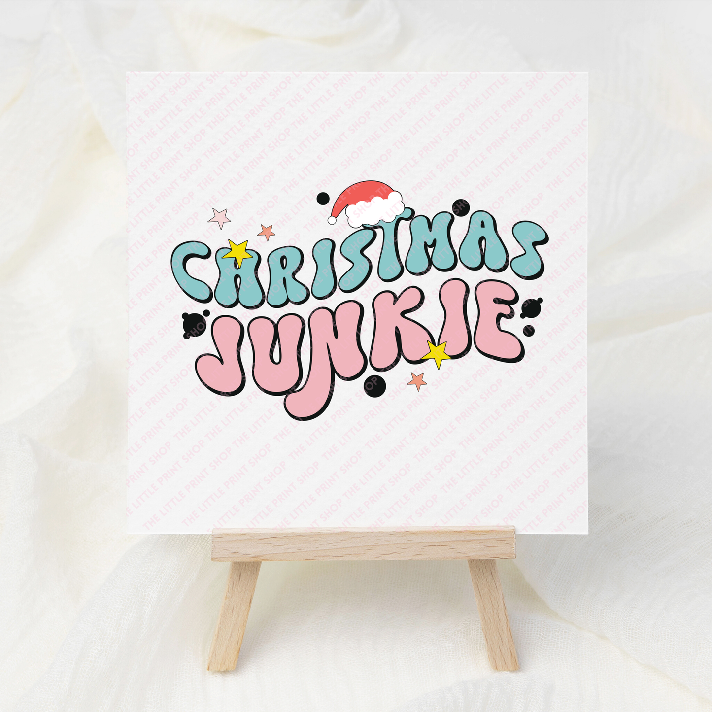 Christmas Junkie - UV DTF 3 inch Decal