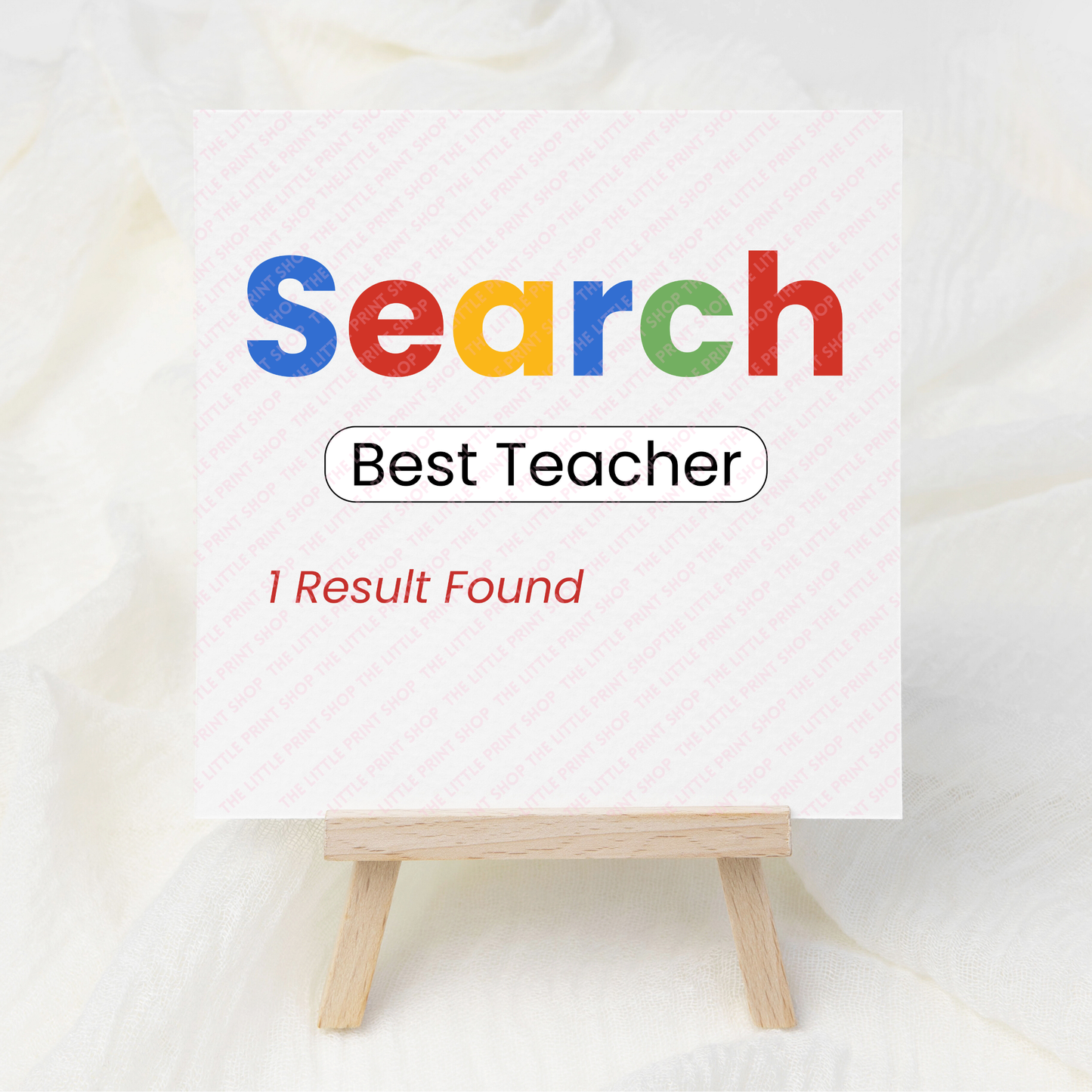 Search, Best Teacher - UV DTF 3 inch Decals