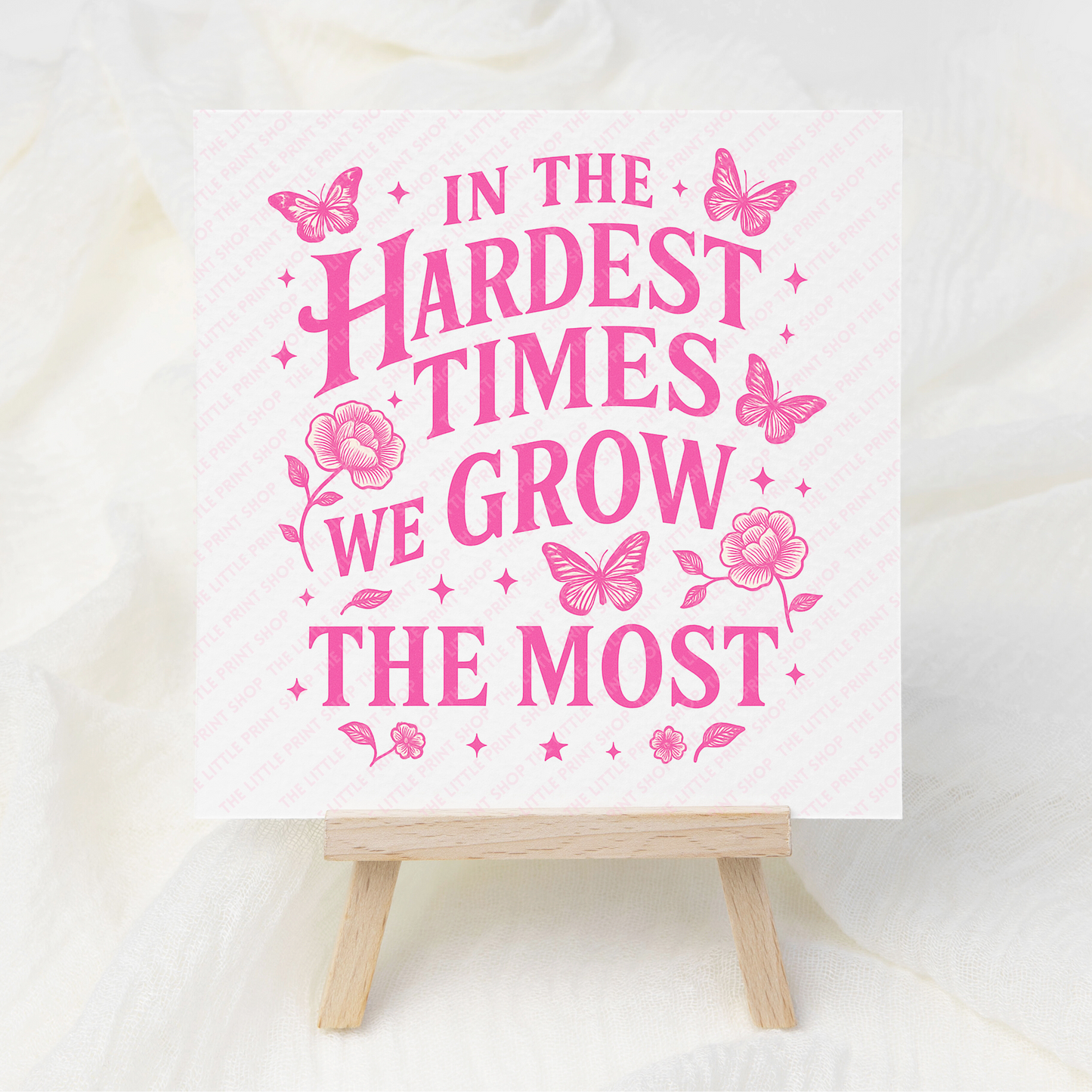 Hardest Times - UV DTF 3 inch Decals