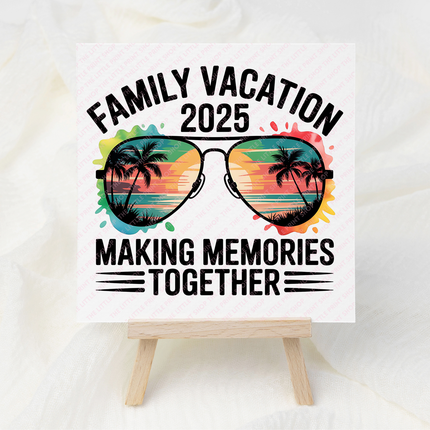 Family Vacation - UV DTF 3 inch Decals