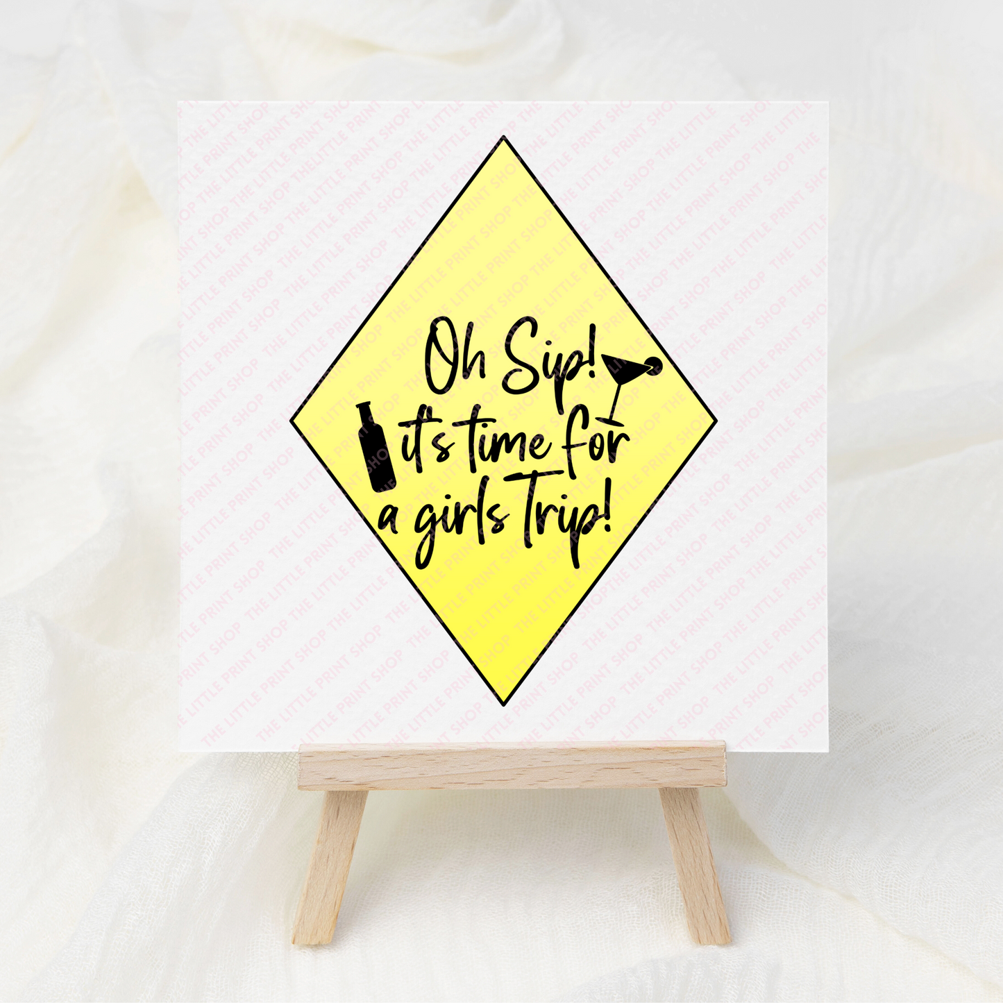 Oh Sip! - UV DTF 3 inch Decals