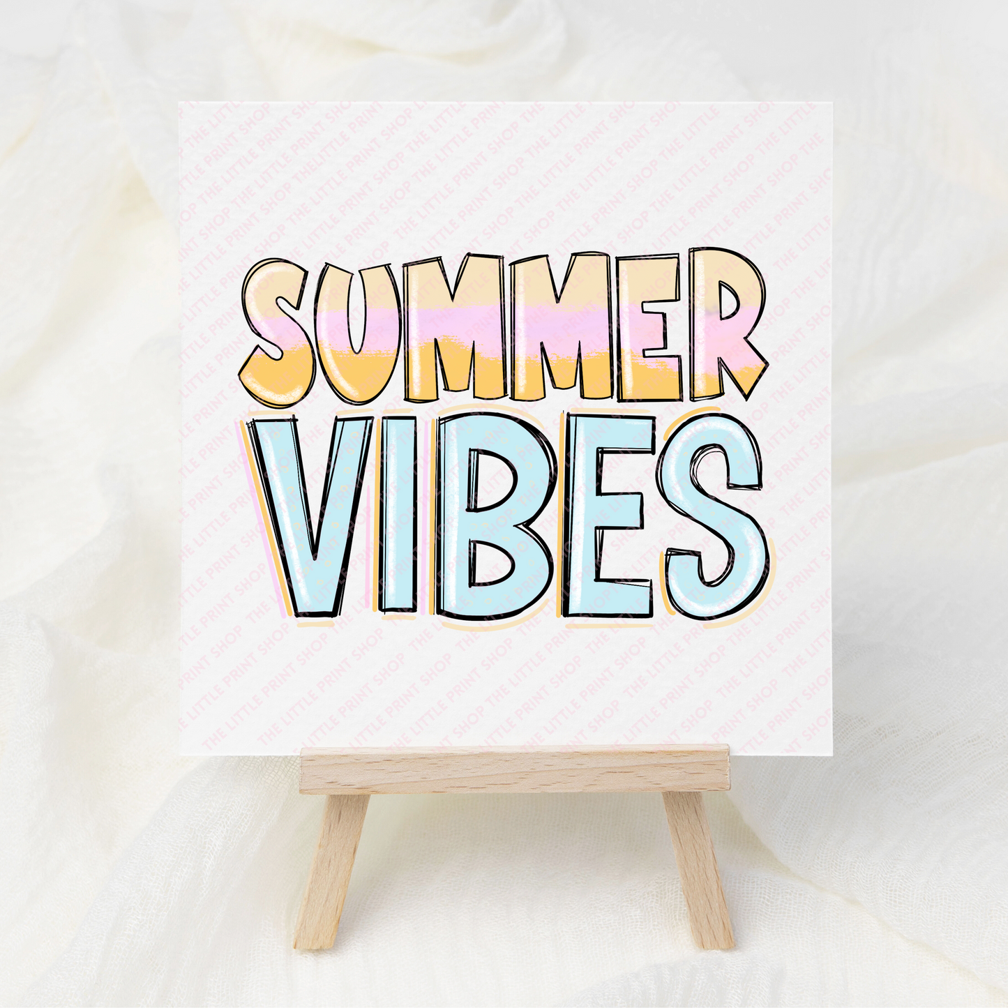 Summer Vibes - UV DTF 3 inch Decals