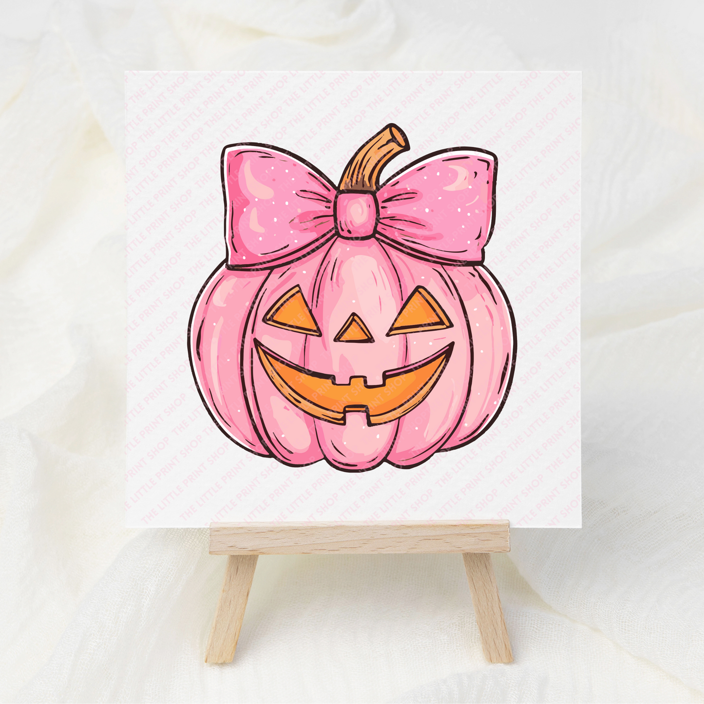 Pink Pumpkin - UV DTF 3 inch Decals