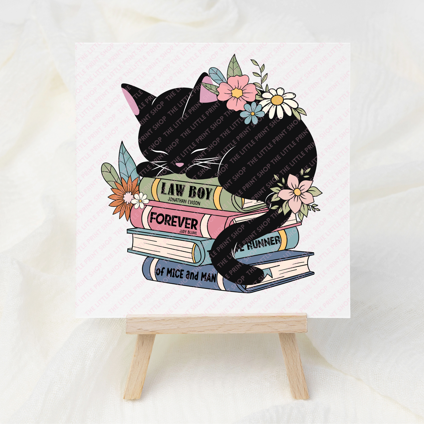 Cat Books - UV DTF 3 inch Decals