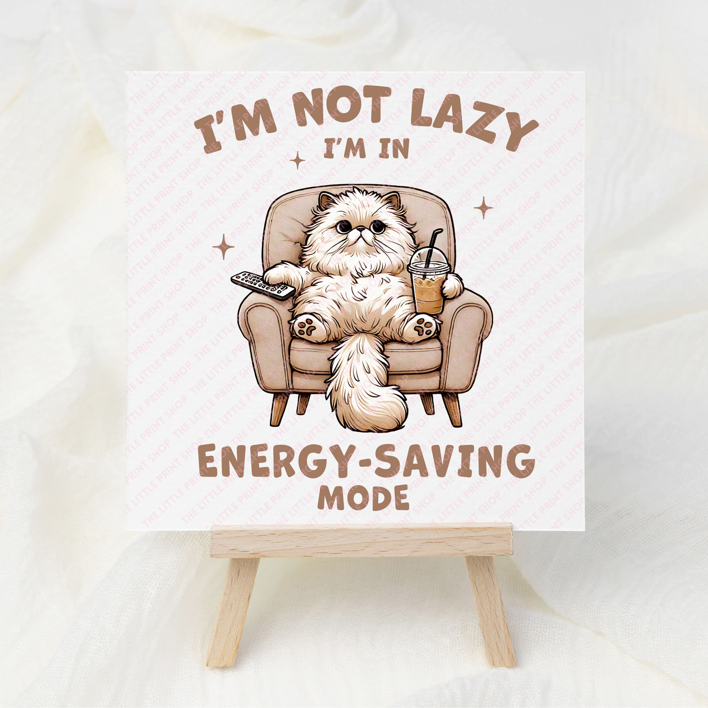 Energy Saving Mode - UV DTF 3 inch Decals