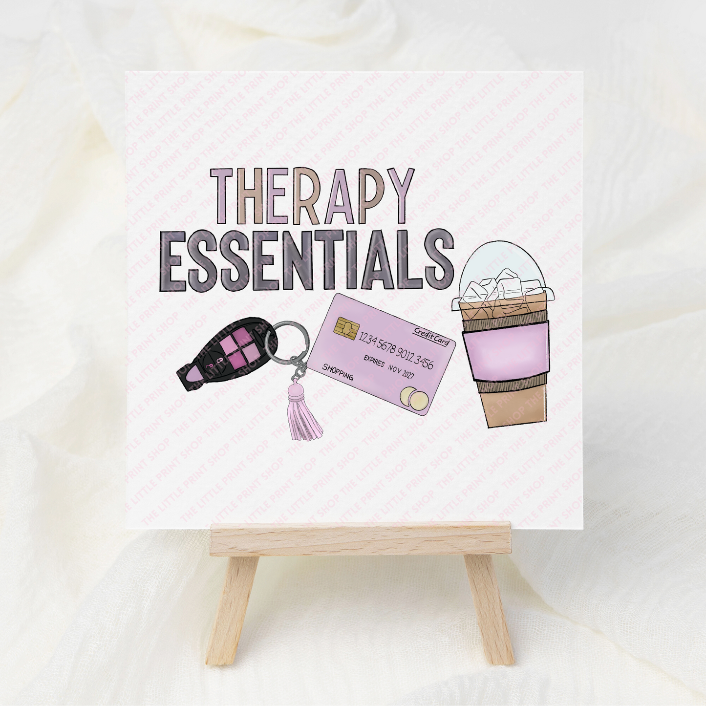 Therapy Essentials - UV DTF 3 inch Decals (Copy