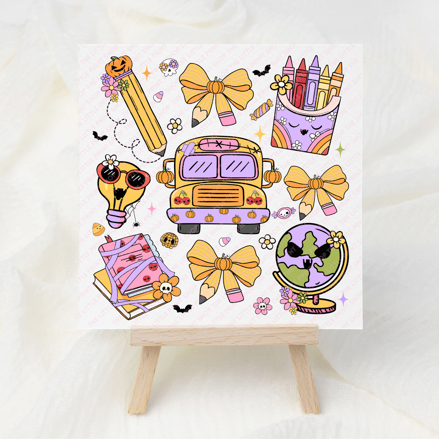 Halloween School - UV DTF 3 inch Decals