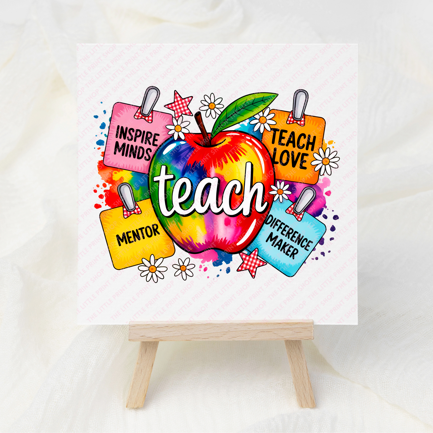 Teach - UV DTF 3 inch Decals