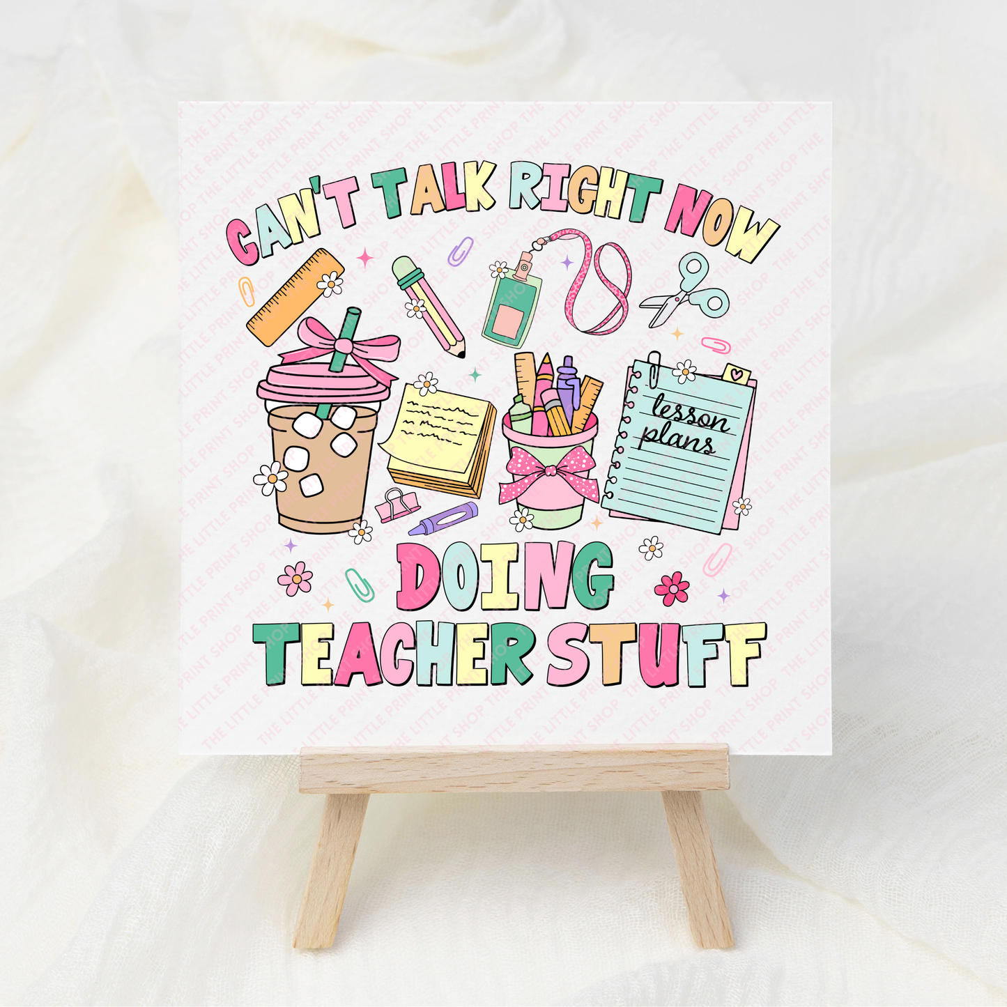 Doing Teacher Stuff - UV DTF 3 inch Decals