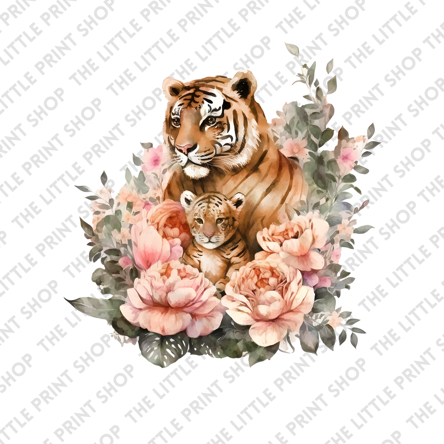 Tiger & Cub - UV DTF 3inch Decal