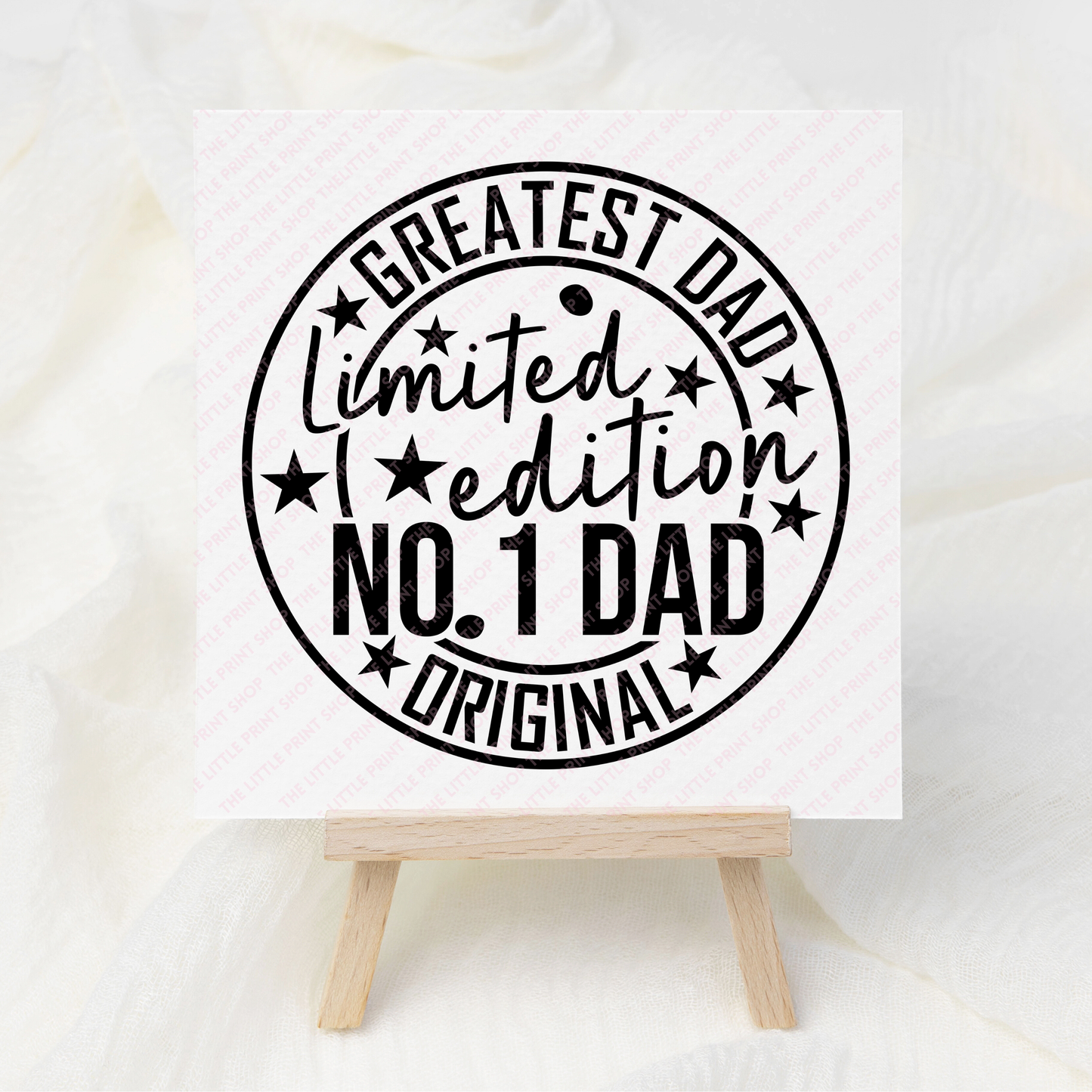 No.1 Dad - UV DTF 3 inch Decals
