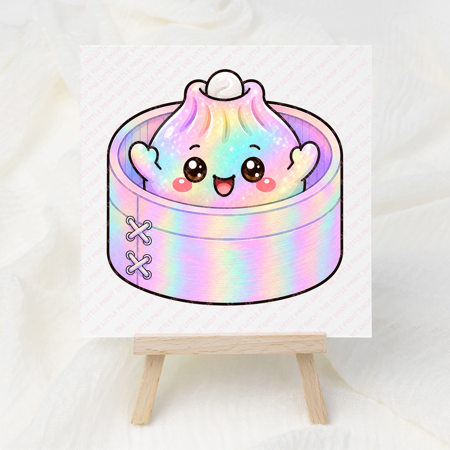 Holographic Dumpling - UV DTF 3 inch Decals