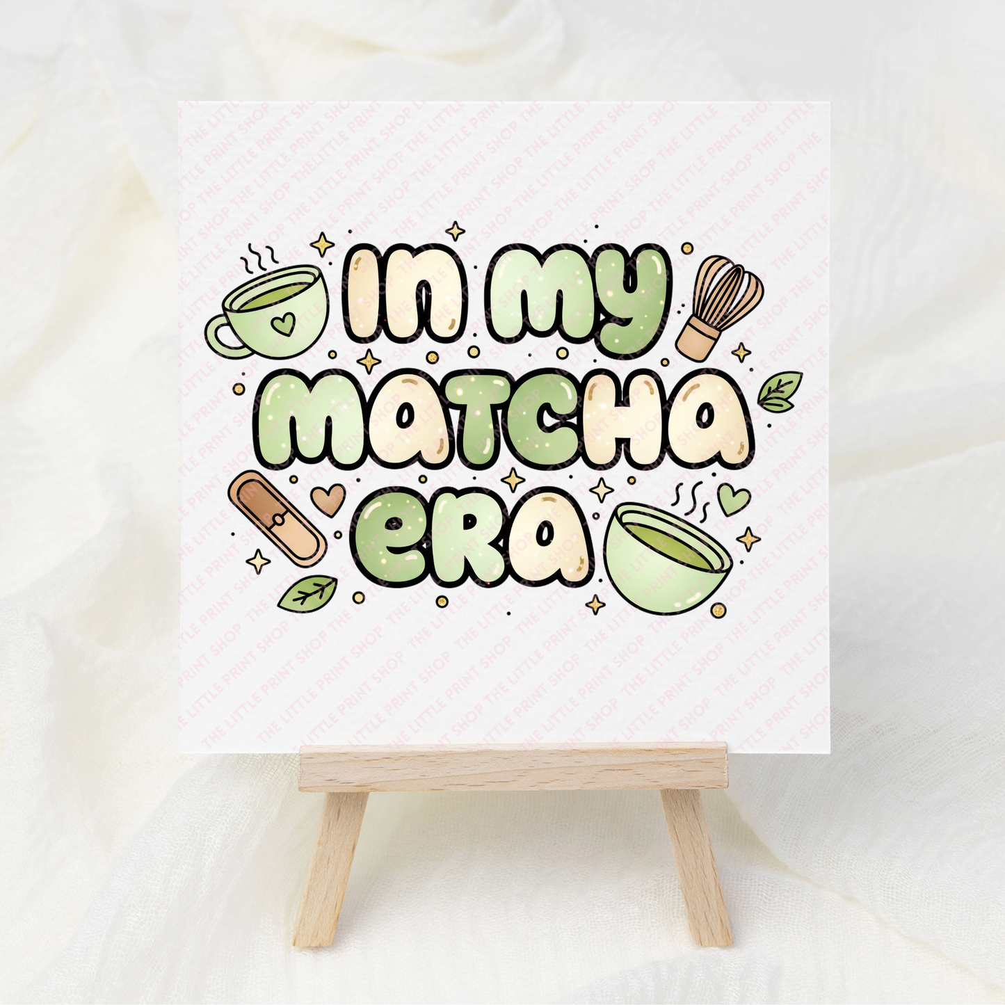 Matcha - UV DTF 3 inch Decals