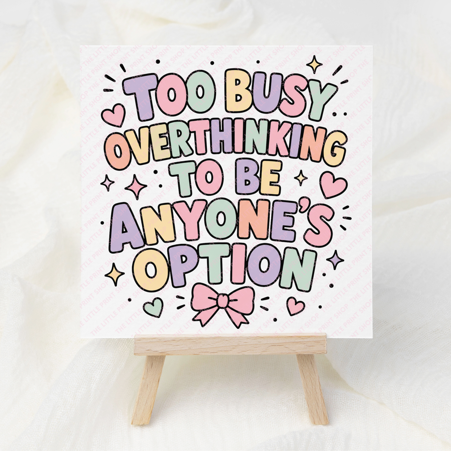 Too Busy - UV DTF 3 inch Decals