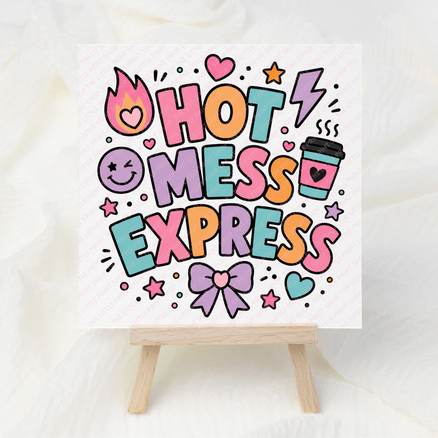 Hot Mess - UV DTF 3 inch Decals