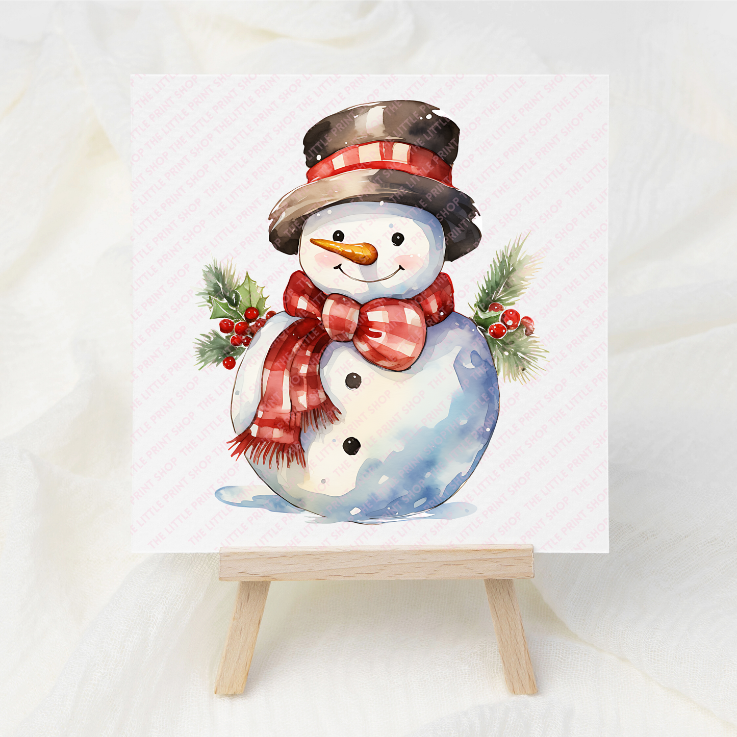 Christmas Snowman - UV DTF 3 inch Decal