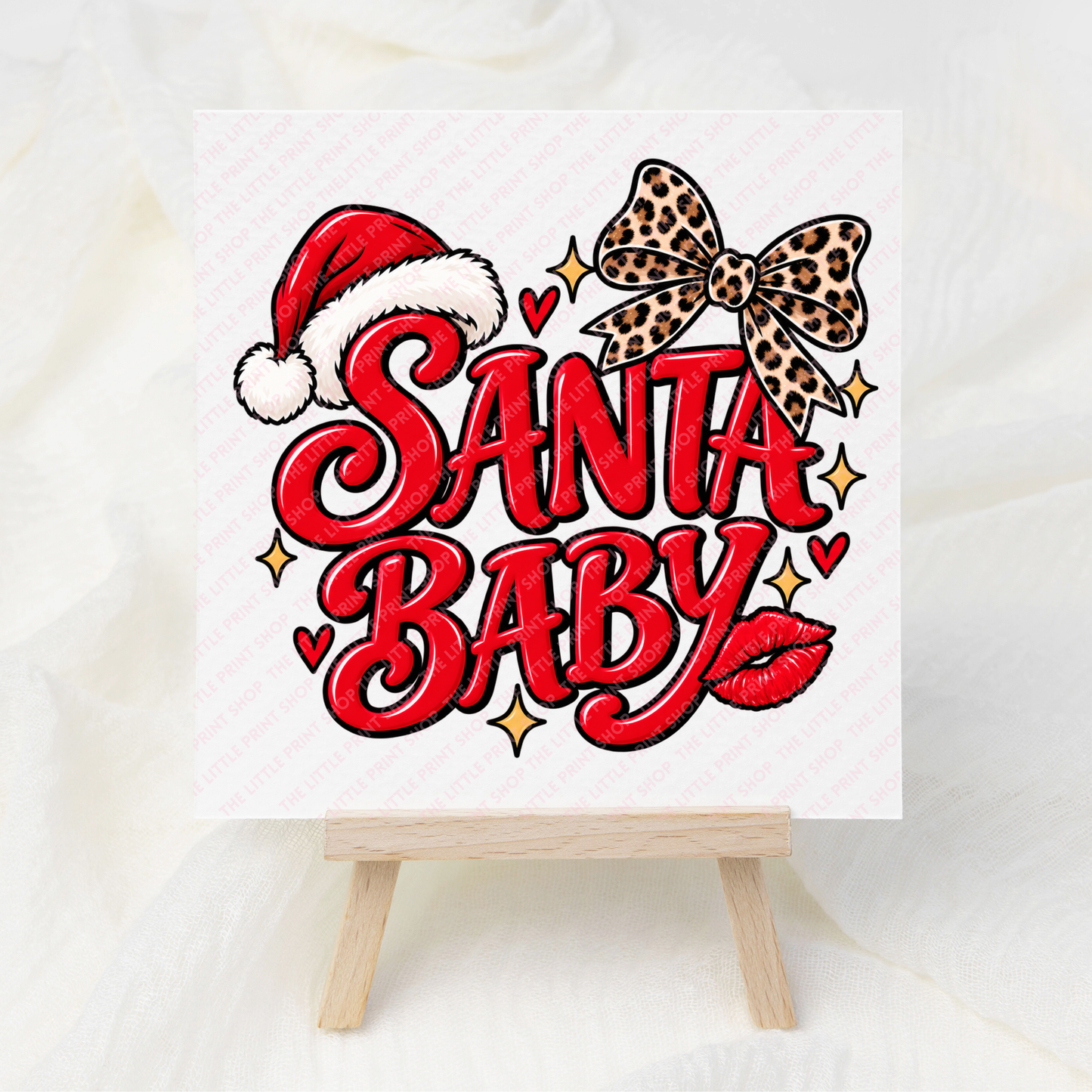 Santa Baby - UV DTF 3 inch Decal
