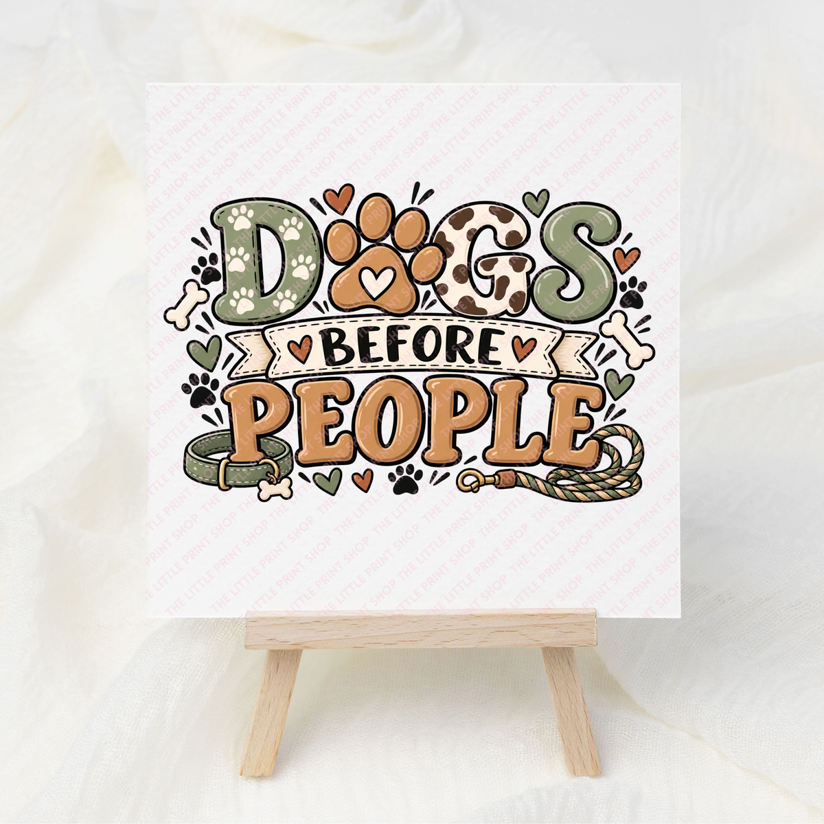 Dogs Before People - UV DTF 3 inch Decals