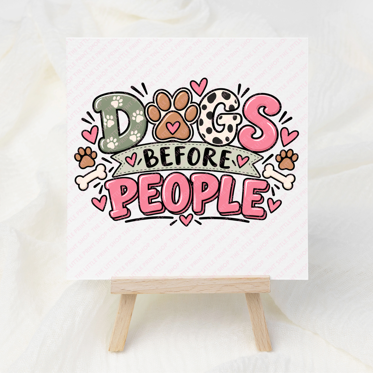 Dogs Before People - UV DTF 3 inch Decals