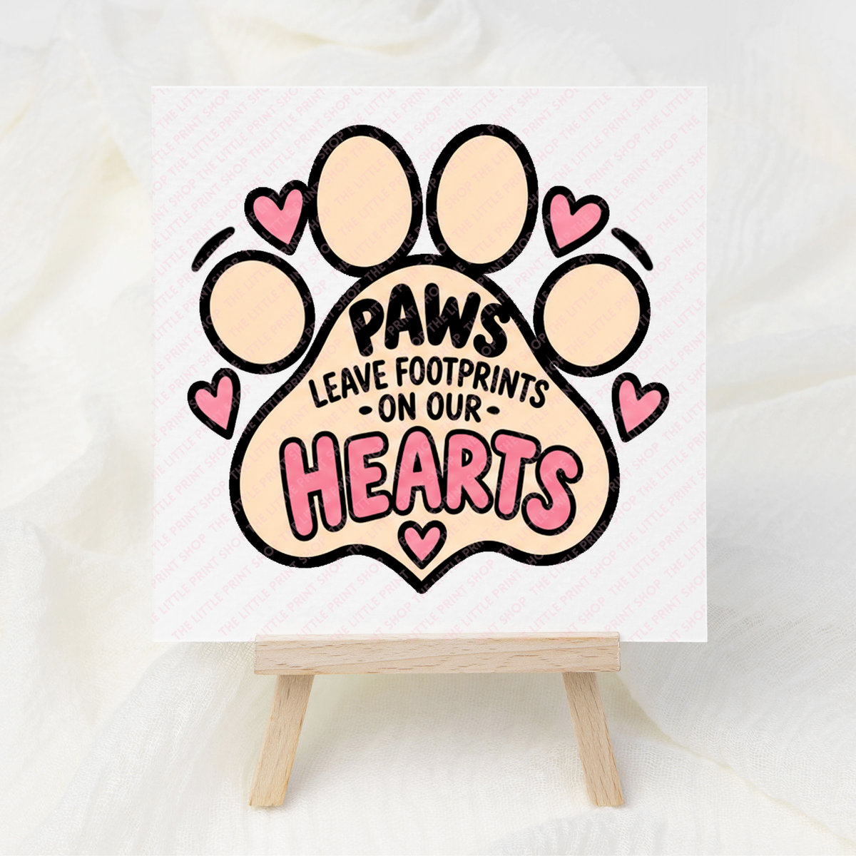 Paw Prints - UV DTF 3 inch Decal